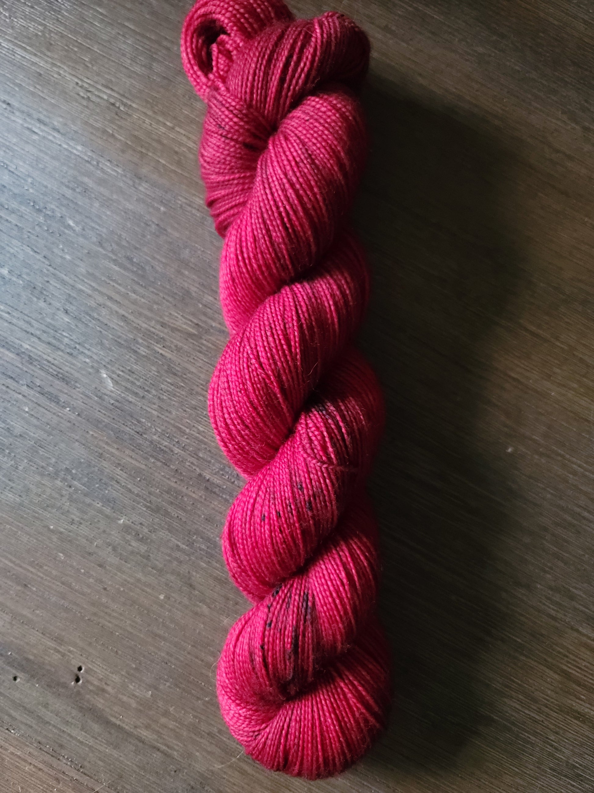 Red Woolen Mittens - Prismatic Fiber Arts