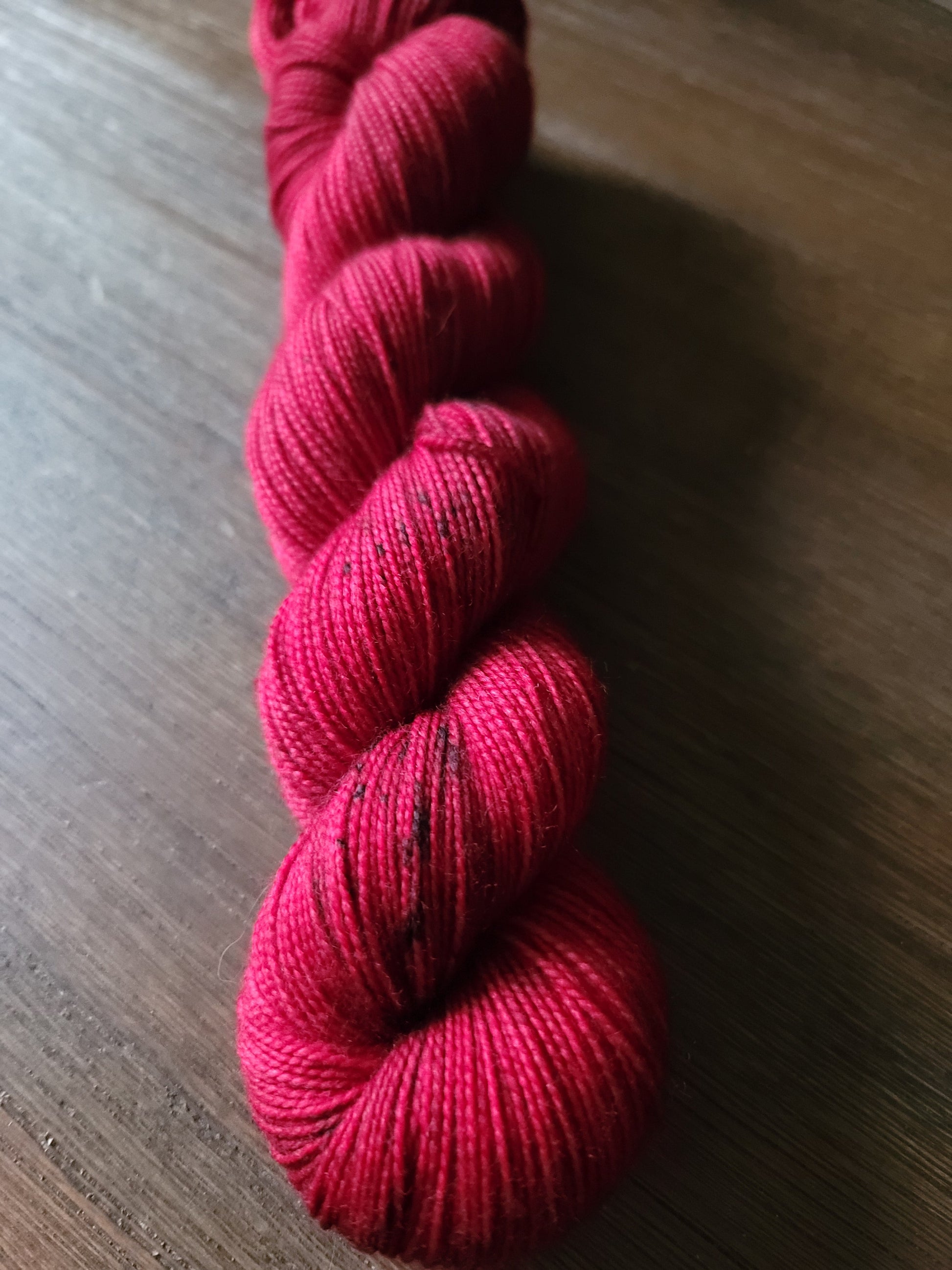 Red Woolen Mittens - Prismatic Fiber Arts