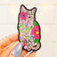 Poppy Flower Cat Embroidery Kit, 8 x 5 in. - Prismatic Fiber Arts