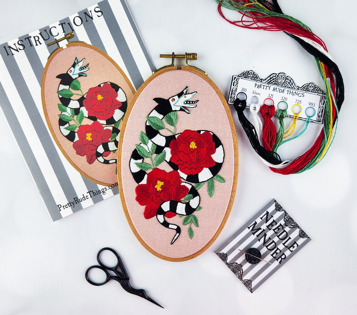 Beetlejuice Sandworm Embroidery Kit - Prismatic Fiber Arts