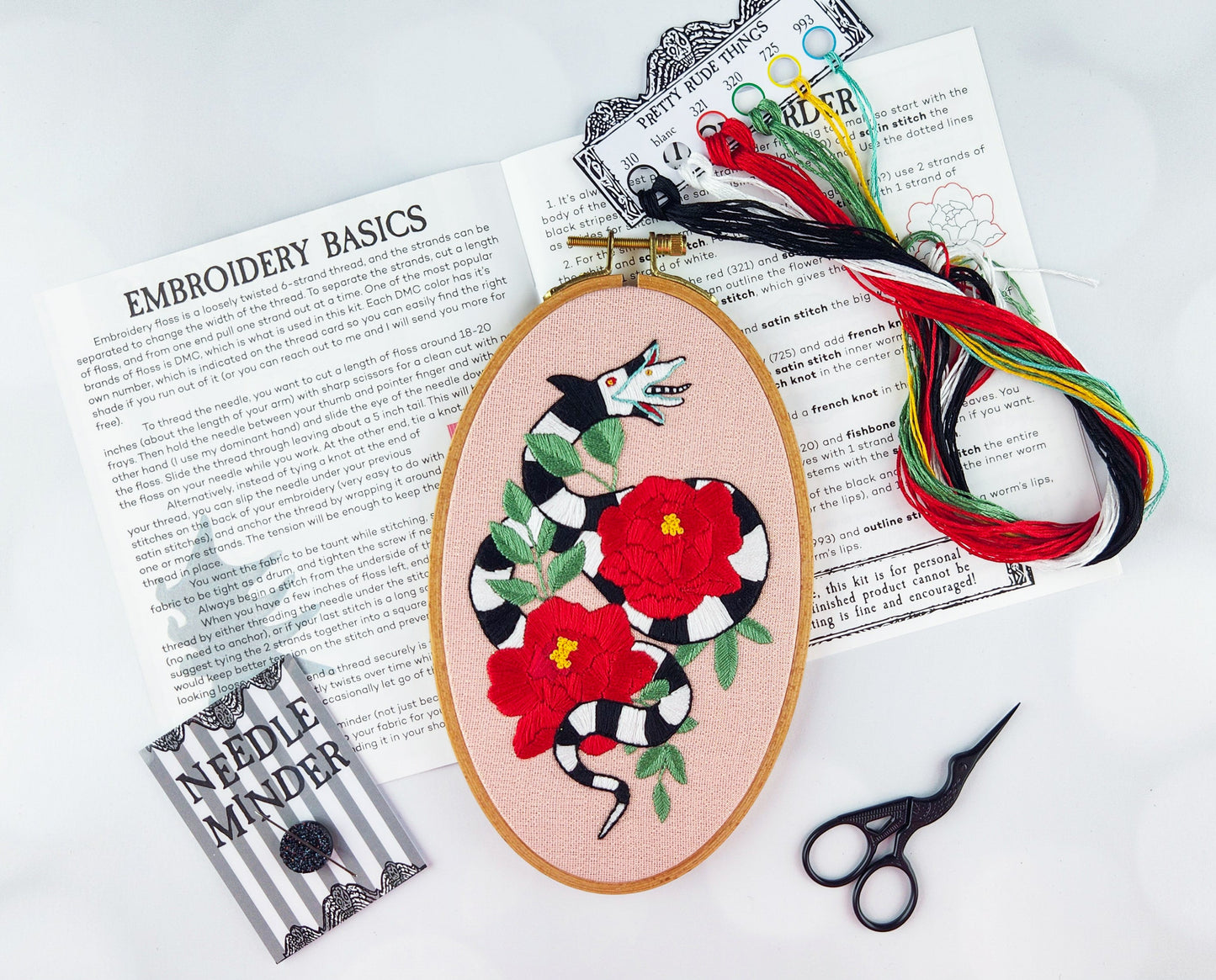 Beetlejuice Sandworm Embroidery Kit - Prismatic Fiber Arts
