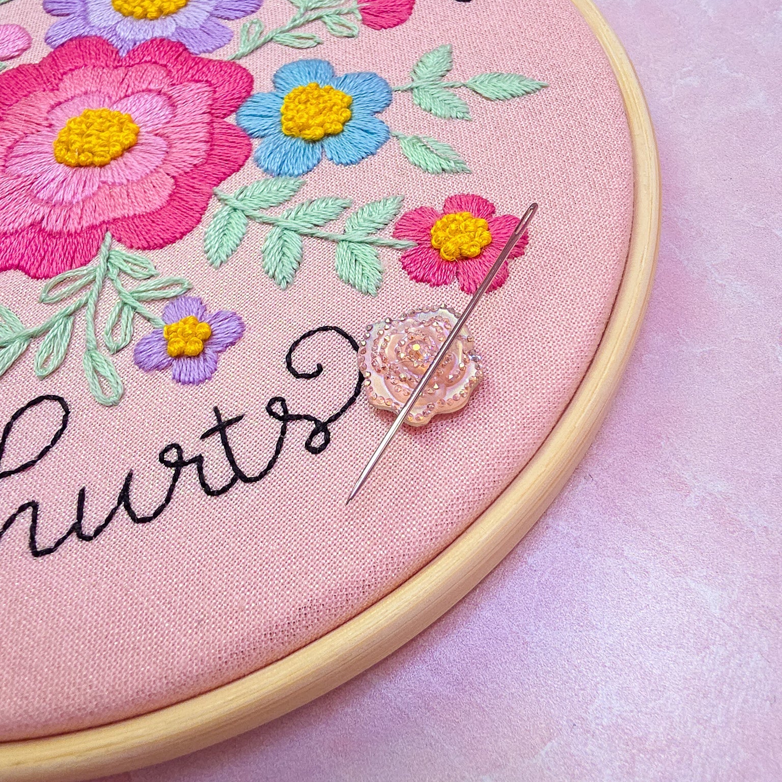 I'm tired and everything hurts Embroidery Kit - Beginner Friendly - Prismatic Fiber Arts