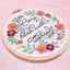 Come Back With a Warrant Embroidery Kit - Beginner Friendly - Prismatic Fiber Arts