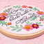 Come Back With a Warrant Embroidery Kit - Beginner Friendly - Prismatic Fiber Arts