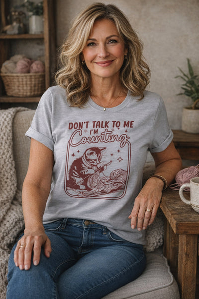 Shh, I'm Counting T-Shirt - Prismatic Fiber Arts