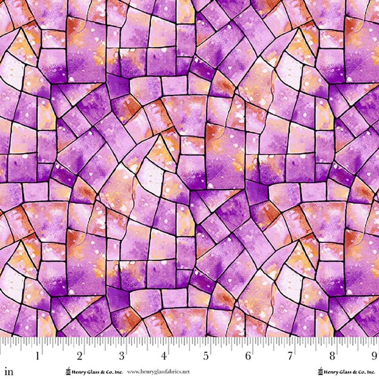 Fuchsia Kaleidoscope Stained Glass Cotton Wideback Fabric Per Yard - Prismatic Fiber Arts