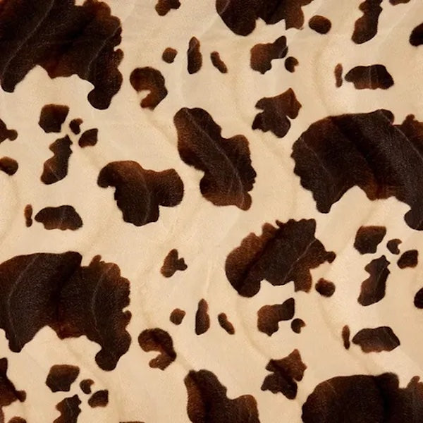 Cow Print Velboa Faux Fur - Prismatic Fiber Arts