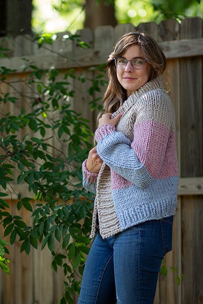 Paintbox Cardigan - Prismatic Fiber Arts