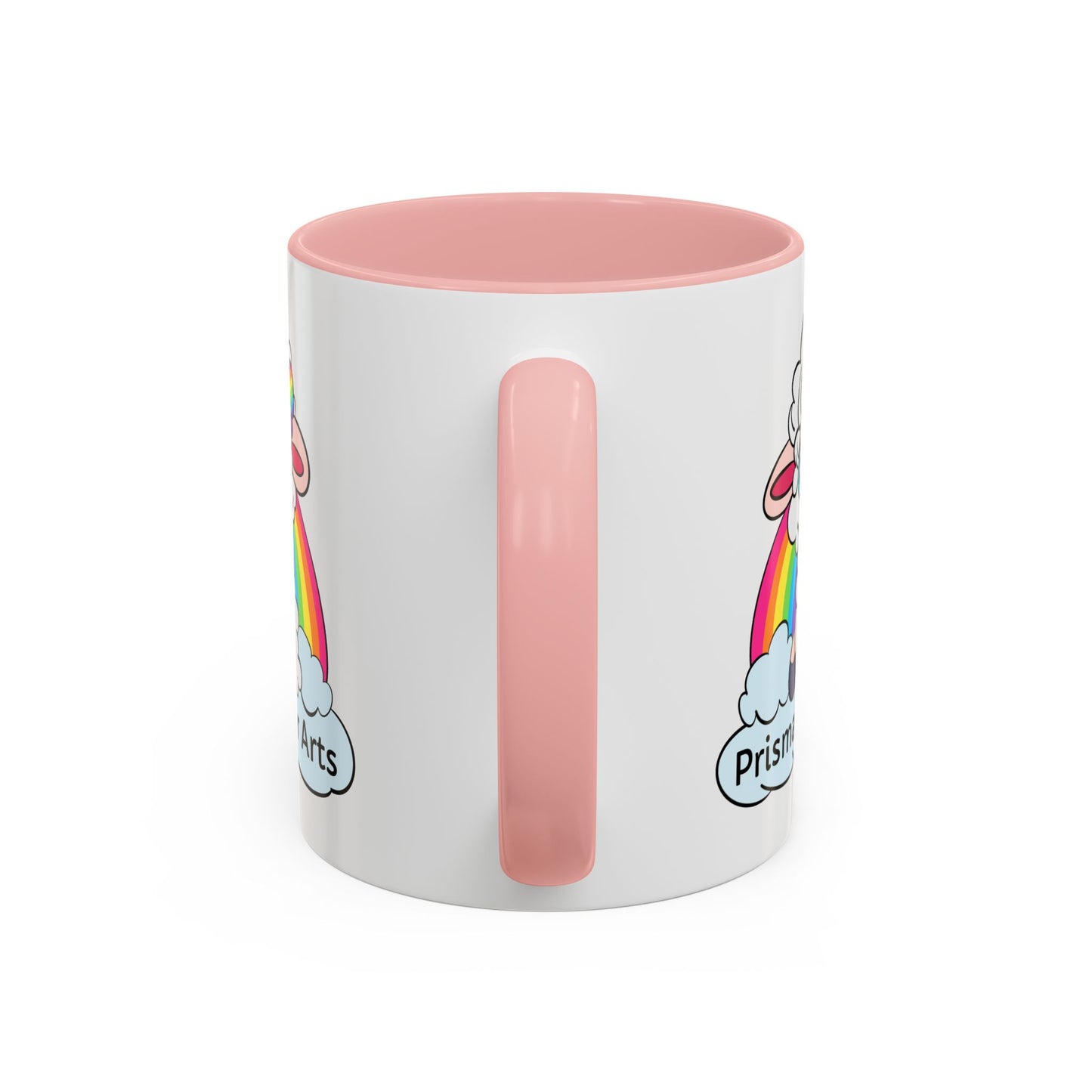 PFA "Logo" Accent Coffee Mug (11, 15oz) - Prismatic Fiber Arts