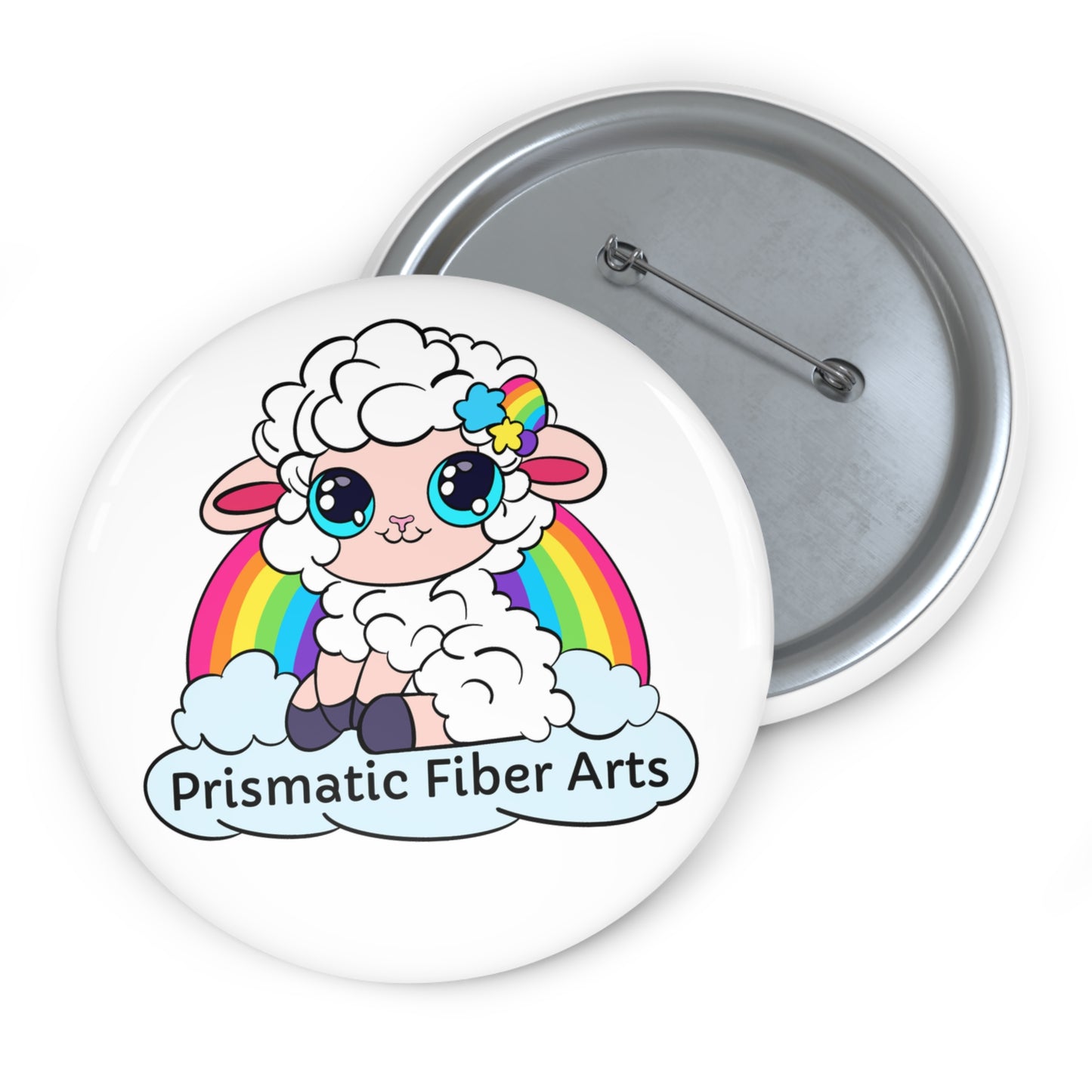 PFA Logo Pin Button - Prismatic Fiber Arts