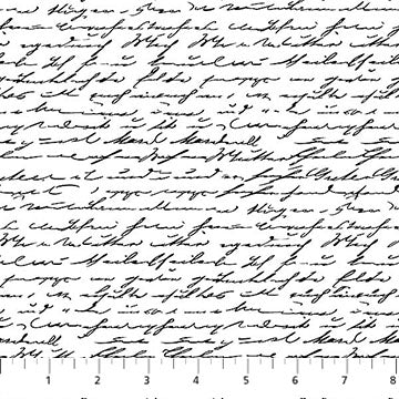 White/Black 28535-10 Nature's Sketchbook Cotton 44"/45" Fabric Per Yard - Prismatic Fiber Arts