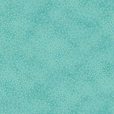 Green Aqua Spotsy Cotton 44"/45" Fabric Per Yard - Prismatic Fiber Arts