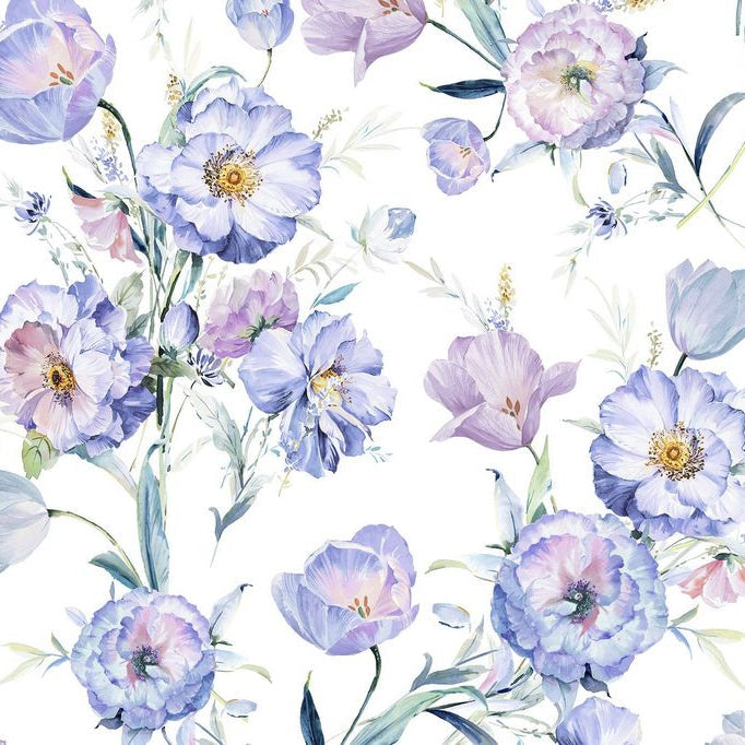Digital Cuddle Iris Poppy Lane 58"/60" Fabric per yard