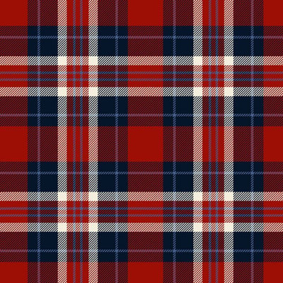 Navy Primo Plaids: Americana Cotton Flannel 44"/45" Fabric Per Yard - Prismatic Fiber Arts