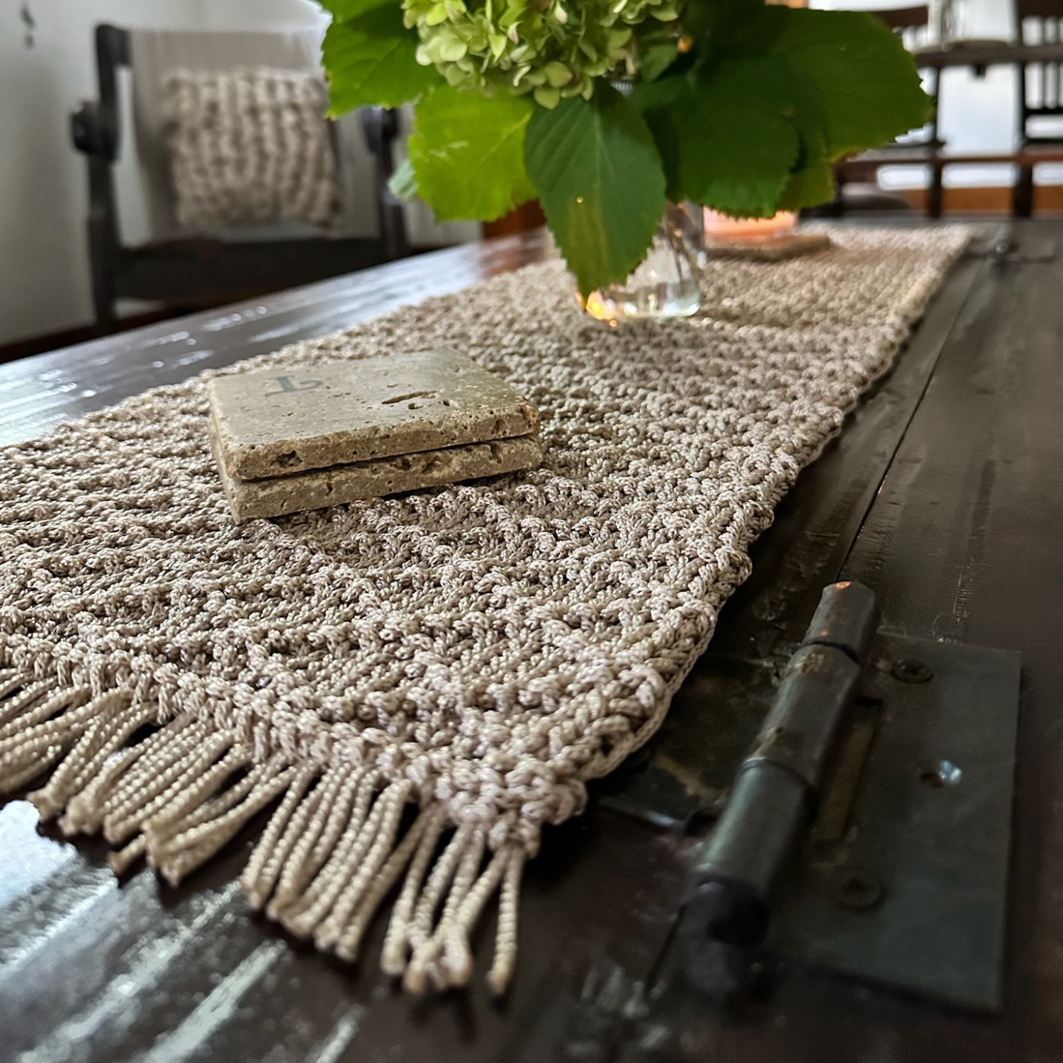 Knit Table Runner DIY Kit by Ganxxet x Little Birdie Design Studio - Prismatic Fiber Arts