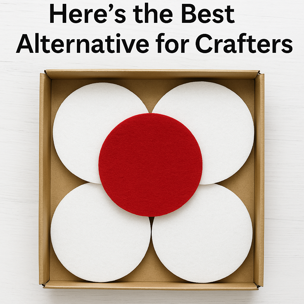 3.2mm Thick Felt Circles – 5 Pack | 5”, 7”, or 10.5” | Soft Craft Felt for DIY - Prismatic Fiber Arts