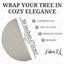 Premium Faux Fur Christmas Tree Skirt - 30 Inch | Luxurious Holiday Decorations - Prismatic Fiber Arts