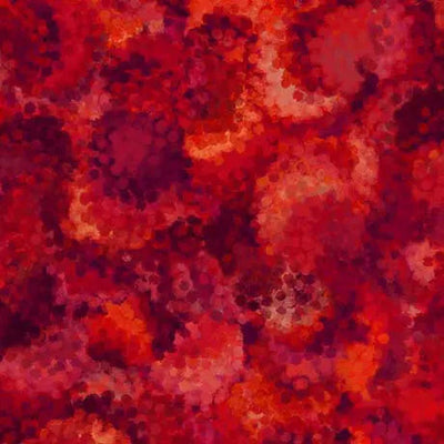 Red Serendipity Wideback Cotton Fabric per yard - Prismatic Fiber Arts