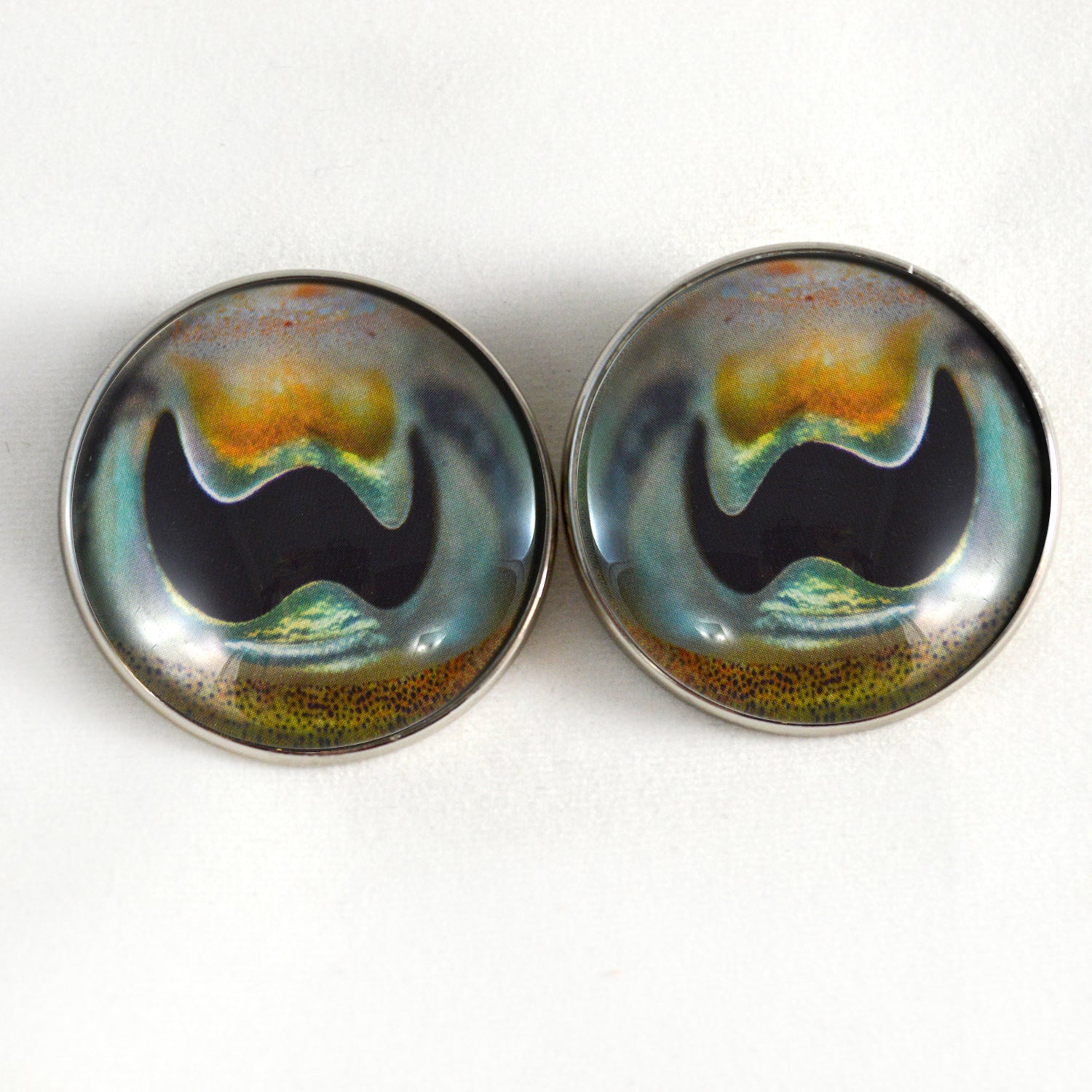 Cuttlefish Sew-On Button Glass Eyes - Prismatic Fiber Arts