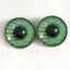 Green Code Cyberpunk Sew-On Button Glass Eyes - Prismatic Fiber Arts