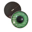 Green Code Cyberpunk Sew-On Button Glass Eyes - Prismatic Fiber Arts