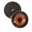 Dark Brown Elephant Sew-On Button Glass Eyes - Prismatic Fiber Arts