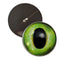 Friendly Green Dragon Sew-On Button Glass Eyes - Prismatic Fiber Arts