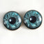 Mint Blue Mermaid Sew-On Button Glass Eyes - Prismatic Fiber Arts