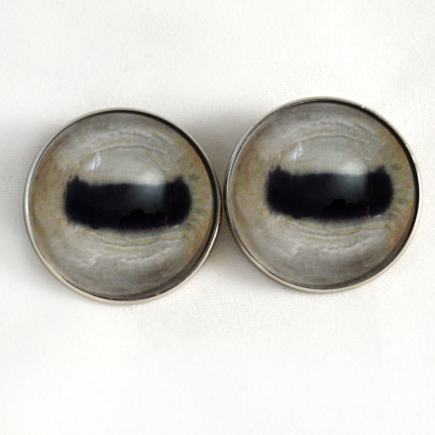 Pale Goat Sew-On Button Glass Eyes - Prismatic Fiber Arts