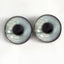 Power Button Computer Code Cyberpunk Sew-On Button Glass Eyes - Prismatic Fiber Arts