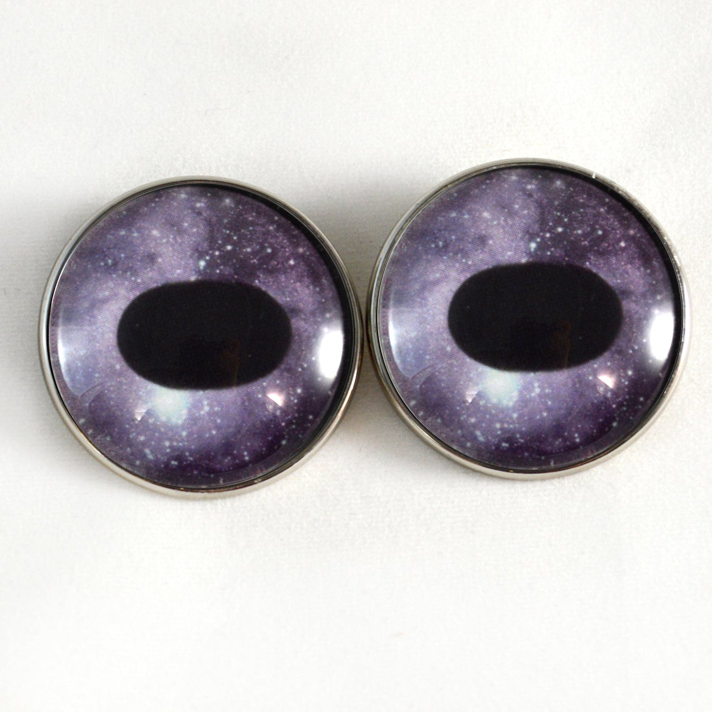 Purple Unicorn Sew-On Button Glass Eyes - Prismatic Fiber Arts