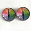 Rainbow Dragon Sew-On Button Glass Eyes - Prismatic Fiber Arts
