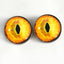 Goldenrod Tabby Cat Sew-On Button Glass Eyes - Prismatic Fiber Arts