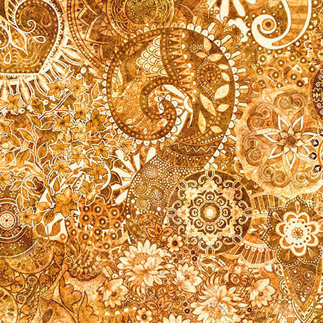 Caramel Mystique Blender Wideback Cotton Fabric Per Yard - Prismatic Fiber Arts