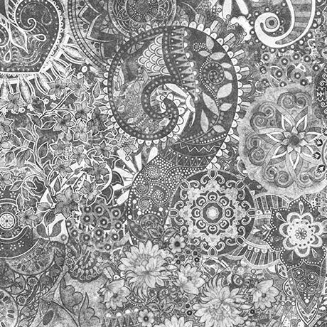 Ash Mystique Blender 44"/45" Cotton Fabric Per Yard - Prismatic Fiber Arts