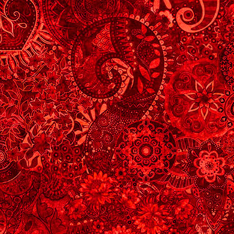 Red Mystique Blender Wideback Cotton Fabric Per Yard - Prismatic Fiber Arts