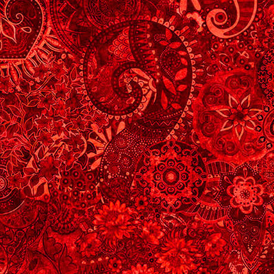Red Mystique Blender Wideback Cotton Fabric Per Yard - Prismatic Fiber Arts