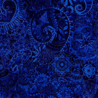 Ultramarine Mystique Blender Wideback Cotton Fabric Per Yard - Prismatic Fiber Arts