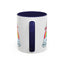 PFA "Logo" Accent Coffee Mug (11, 15oz) - Prismatic Fiber Arts