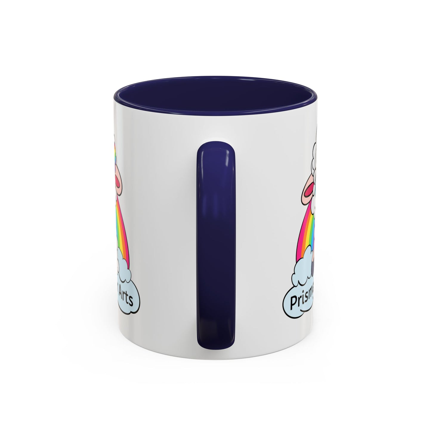 PFA "Logo" Accent Coffee Mug (11, 15oz) - Prismatic Fiber Arts