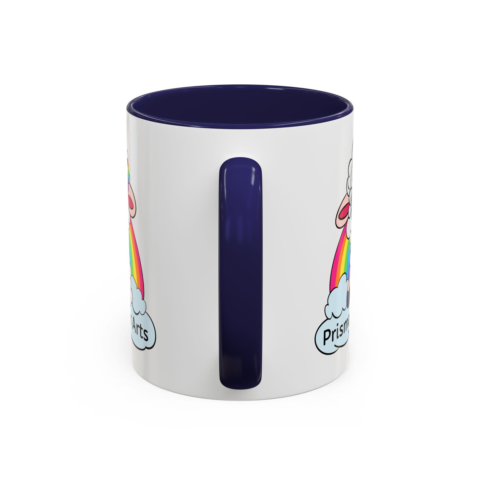 PFA "Logo" Accent Coffee Mug (11, 15oz) - Prismatic Fiber Arts