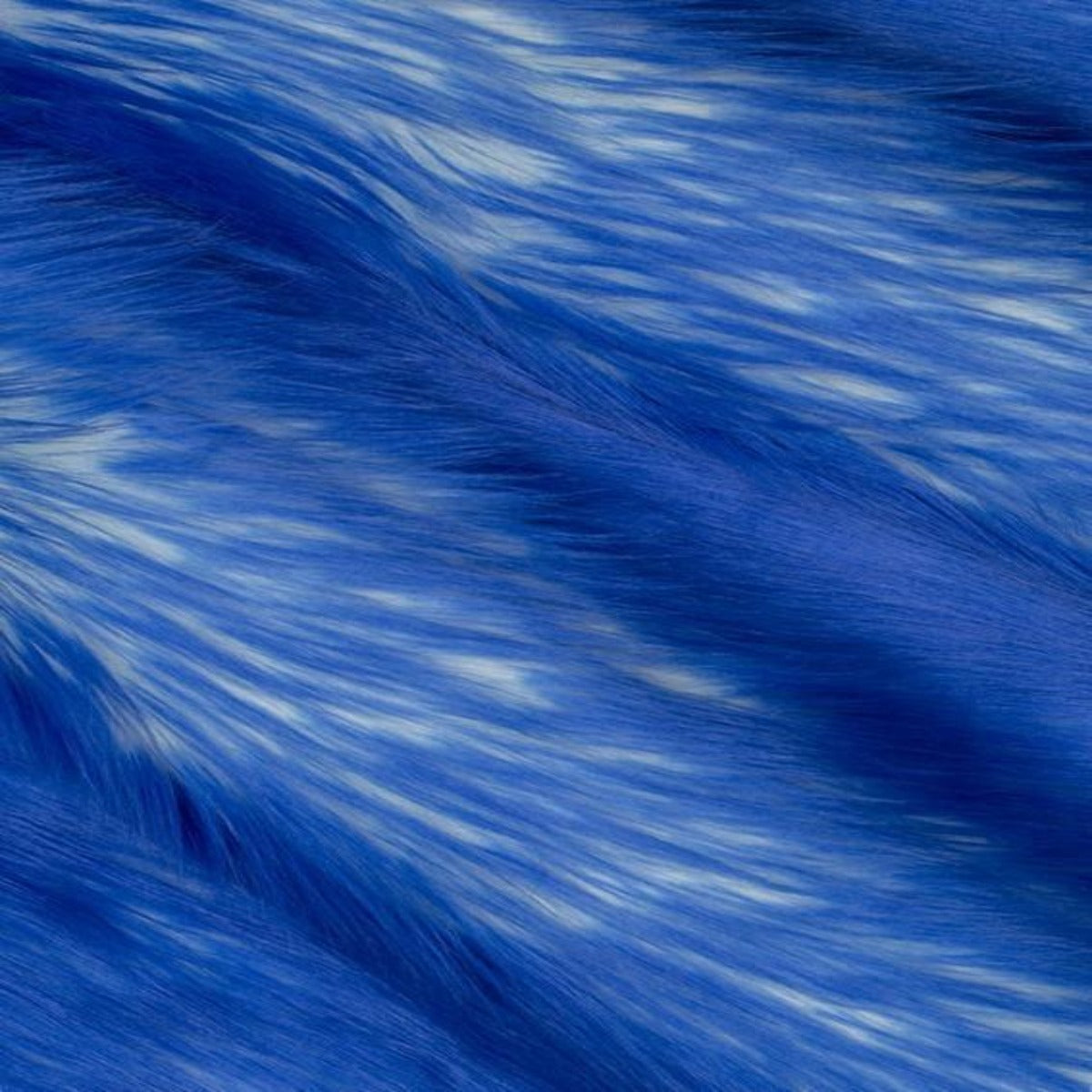 Snow Luxury Two Tone Shaggy Faux Fur Fabric - Prismatic Fiber Arts