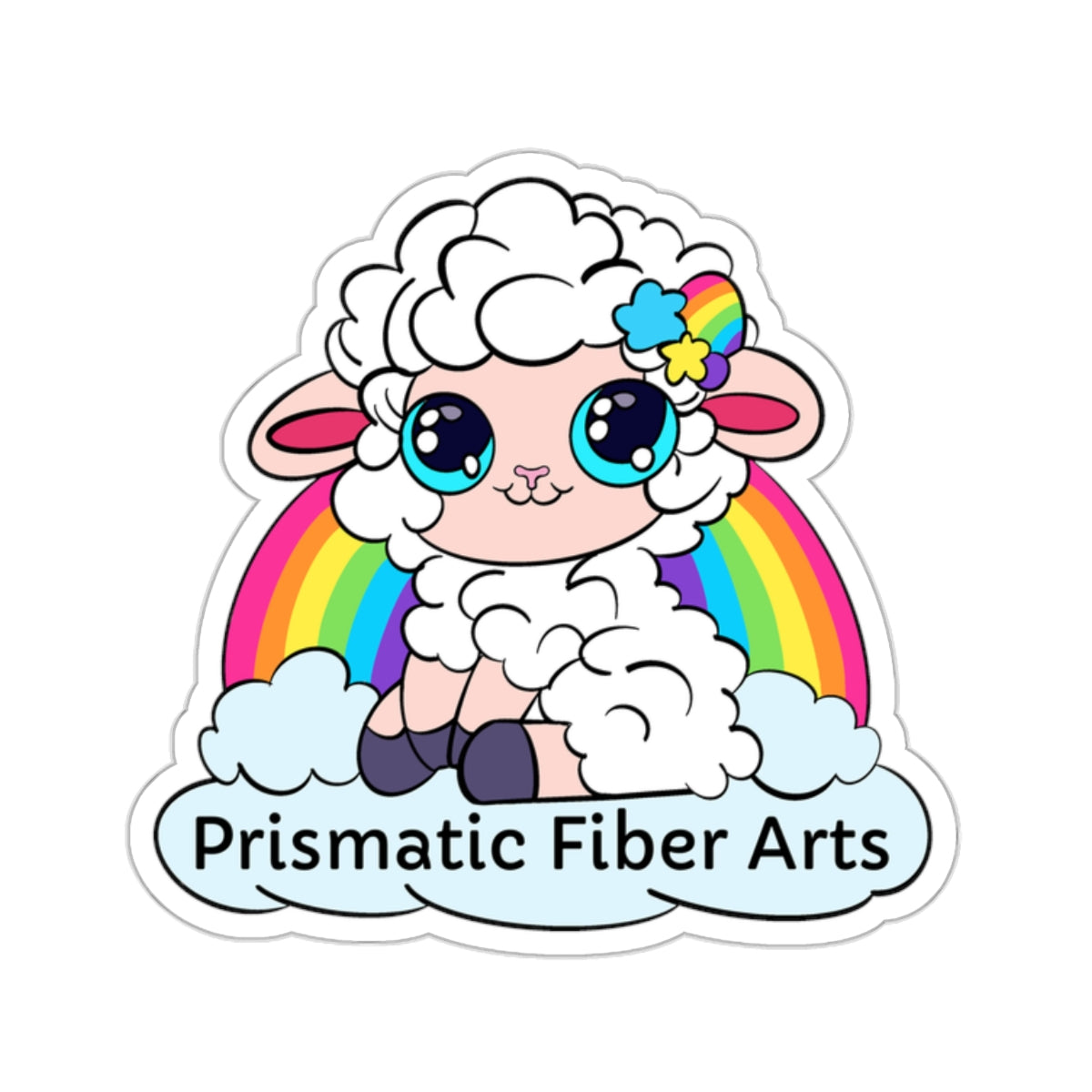 PFA Logo Kiss-Cut Stickers - Prismatic Fiber Arts