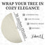 Premium Faux Fur Christmas Tree Skirt - 36 Inch | Luxurious Holiday Decorations - Prismatic Fiber Arts