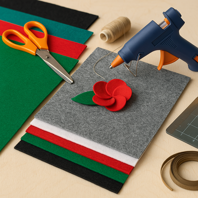 3.2mm Thick Acrylic Felt Sheets – 9x12" – Single Colors or Multi-Color Packs - Prismatic Fiber Arts