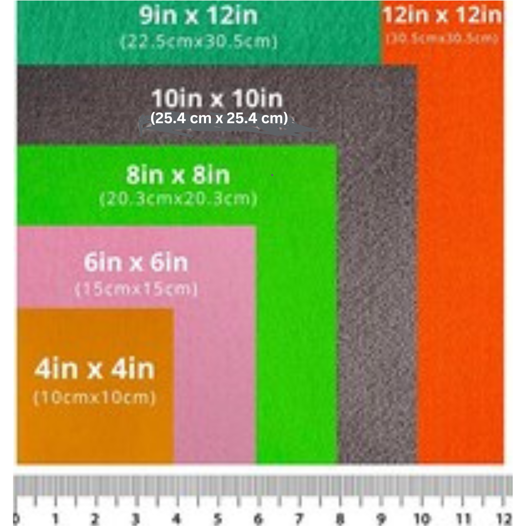 10" x 10" Acrylic Felt Sheets by FabricLA | Multi-Colors - Prismatic Fiber Arts