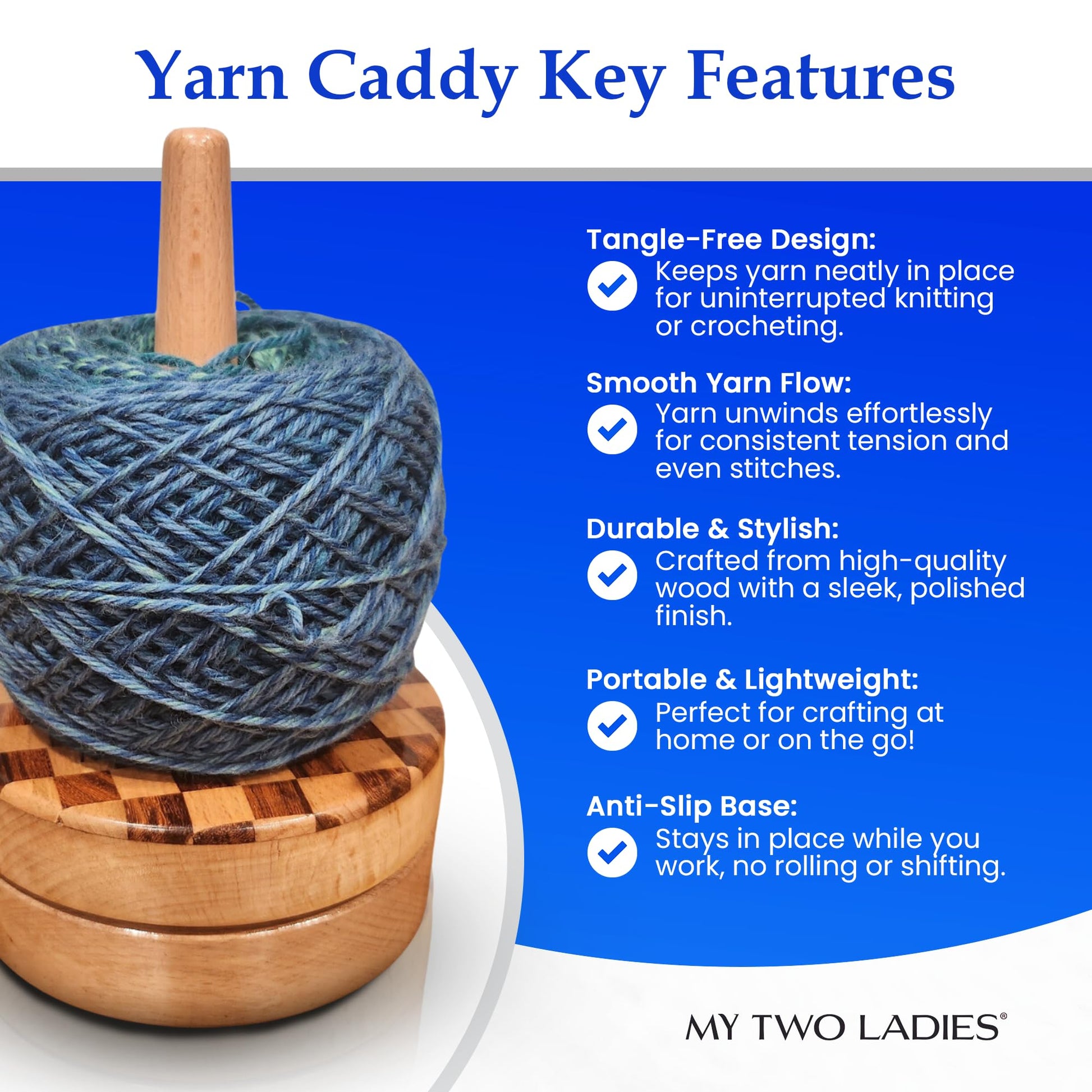 Artisan Yarn Caddy | w/custom case - Prismatic Fiber Arts