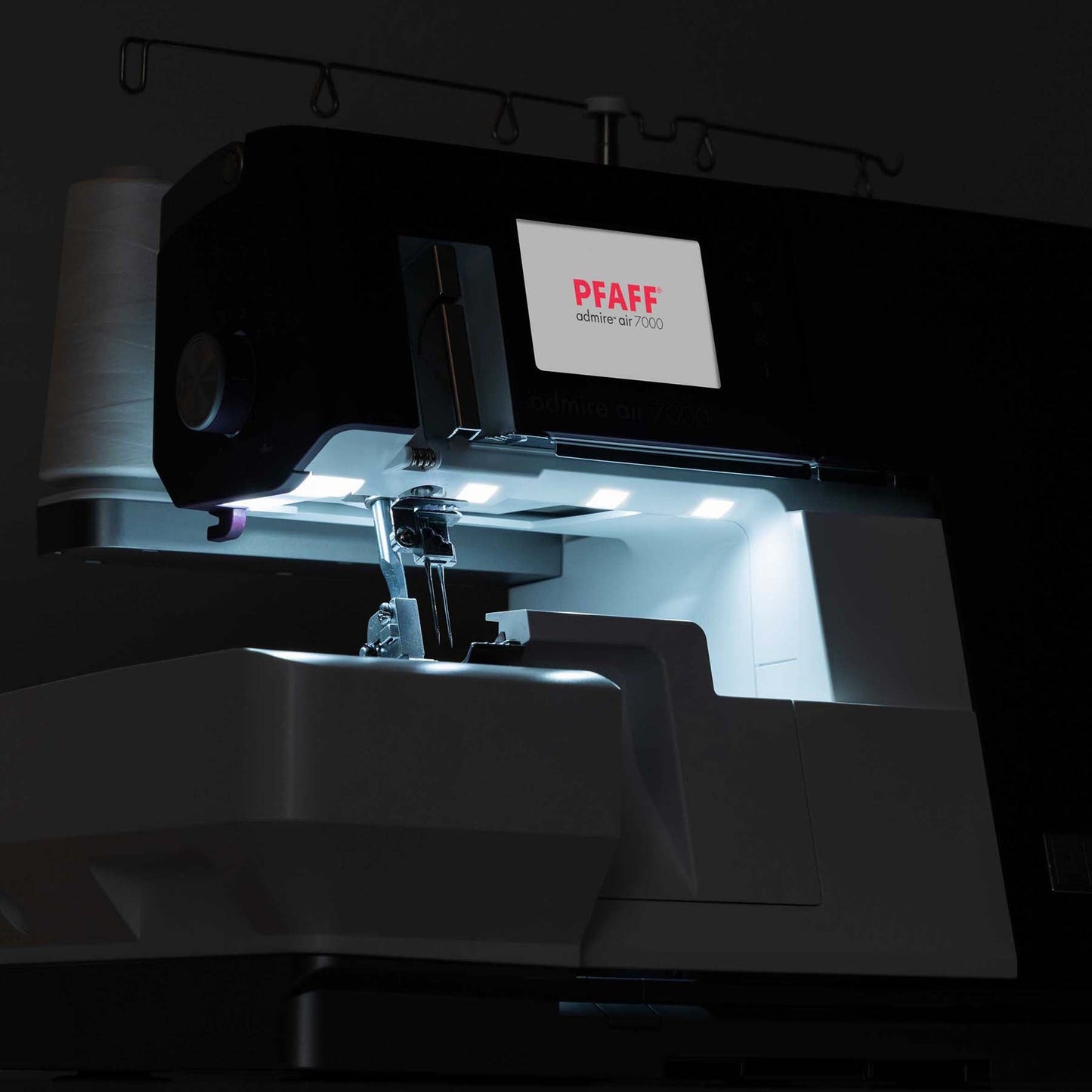 PFAFF® admire™ air 7000 Purple Coverlock Machine - Prismatic Fiber Arts