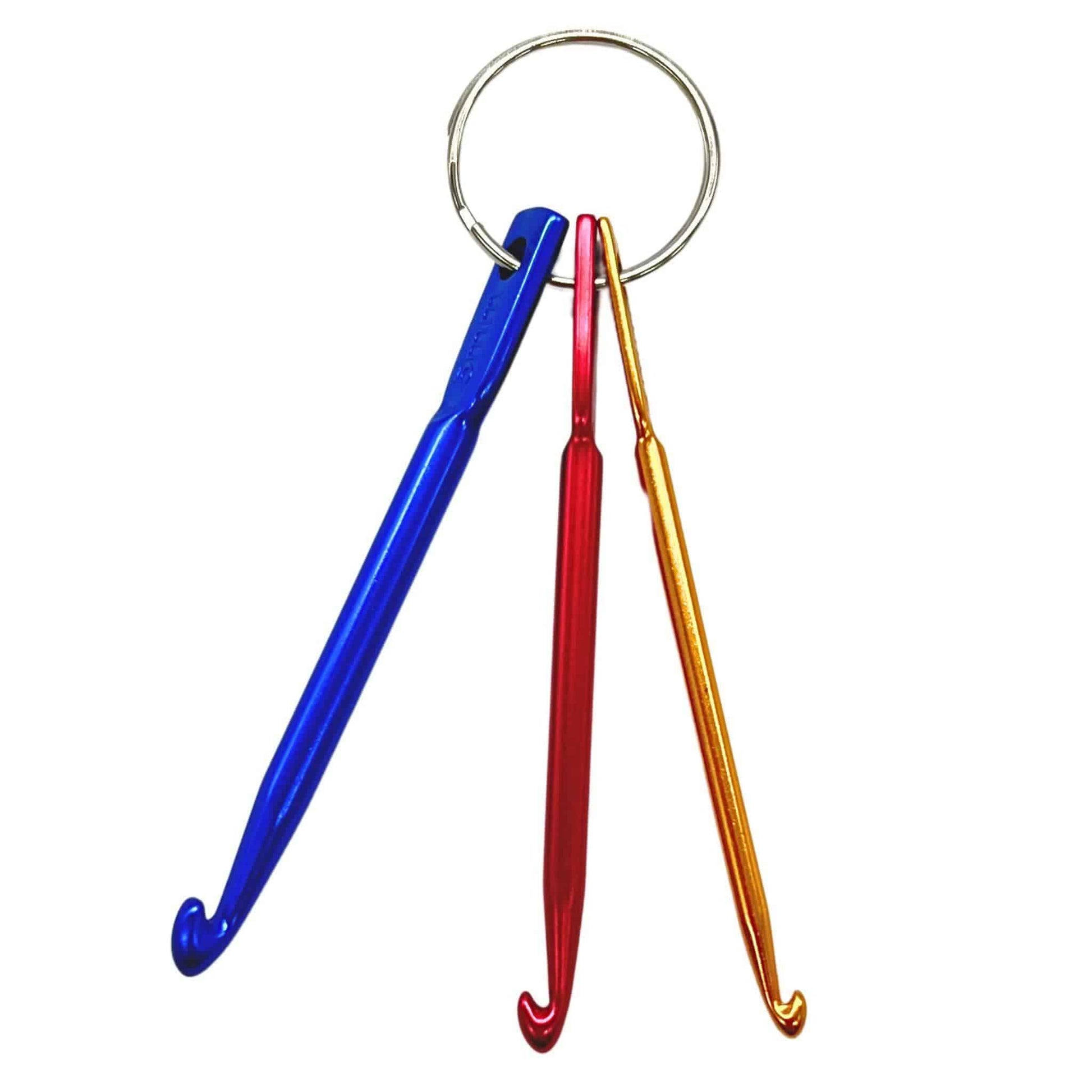 3mm - 5mm Aluminum Crochet Hook Keychain Set - Prismatic Fiber Arts