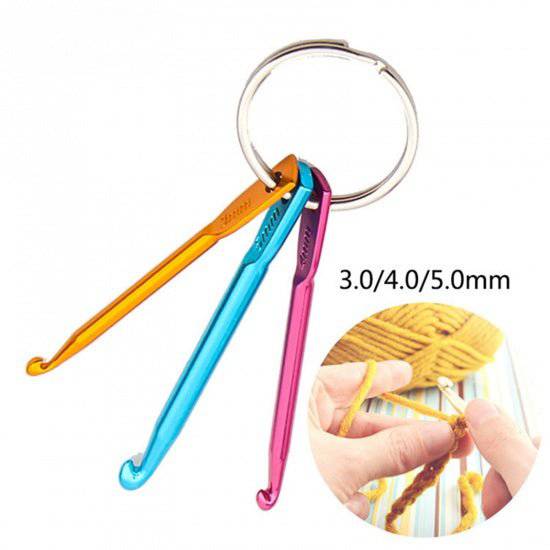 3mm - 5mm Aluminum Crochet Hook Keychain Set - Prismatic Fiber Arts